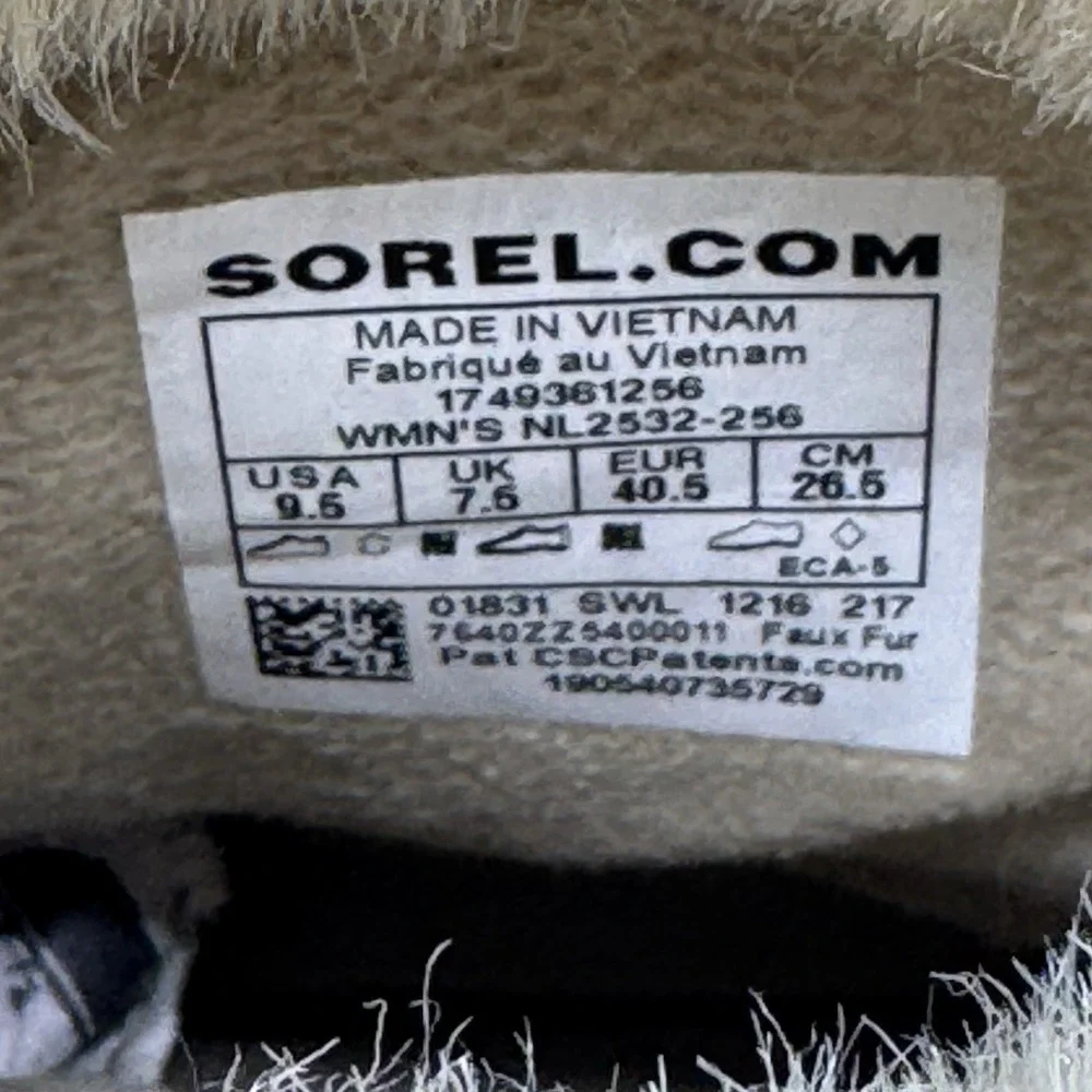 Sorel Tivoli II Boots Women 9.5 UK 7.5 Brown Waterproof Winter Snow Fur Lace Up